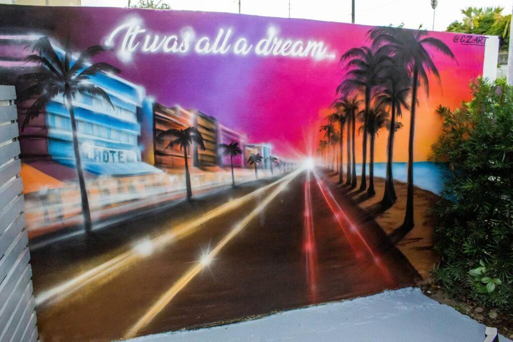 Cozy & Colorful Miami Art Canvas W/Hottub & Murals 外观 照片